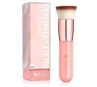 DUcare Brocha de Base Brocha Kabuki 1Piezas Brochas Para Maquillaje Facial Profesional Brocha de Maquillaje Kabuki - Ideal para bases cremosas, en polvo o líquidas(rosa)