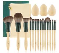 DUcare brochas de maquillaje 14 piezas con 3 esponjas de maquillaje y estuche de cosméticos Juego de brochas de maquillaje sintético premium juego de brochas profesionales brocha kabuki de maquillaje