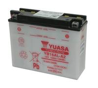 YUASA YUASA Batería YUASA Convencional Sin Acid Pack - YB16AL-A2 Batería sin paquete ácido