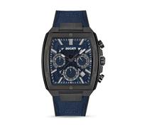 Ducati - Reloj de cuarzo para hombre - Cronógrafo y características analógicas, diseño de caja rectangular, esfera semitransparente, estilo industrial, reloj híbrido deportivo para uso diario e