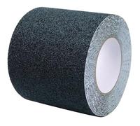 Duccinp Cinta adhesiva antideslizante negra con autoadhesiva, 10 cm x 10 m, para escalones, cinta adhesiva antideslizante, almohadilla de alta tracción para suelos interiores y exteriores