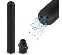 Ducha anal BDSMAGE de 13 cm para sexo anal, irrigador íntimo con 5 orificios, enema multifuncional para limpieza de colon, ducha vaginal y juguete anal para mujeres y hombres (Negro)