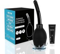 Ducha Anal Silicona Alimentaria 310ml con Lubricante Base Agua, Perita Anal Portátil para Limpieza Íntima, Pera Lavado Recto para Viajes y Hogar, Enema para Limpieza de Colon