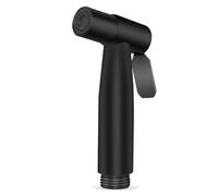 Ducha Bidet Acero Inoxidable Grifo Inodoro Bidet Ducha Higienica para WC para la ducha higiene del baño papel higiénico limpieza de pañales (sólo rociador, Negro)