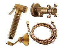 Ducha Bidet Handheld Bidet Spray Shower Set | Antique Brass Sprayer Toilet Faucet Lavatory For Bathroom(Color1)