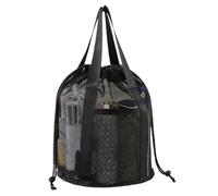 Ducha Bolsas Portátil Impermeable Secado Rápido Malla Cultura, Negro | Transpirable moldeado en 3D para piscina, natación, verano, vacaciones, viajes, camping, gimnasio, baño