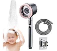 Ducha Cefalia Alta Presión,Conexión Manual Ajustable con Tubo Flexible | Filtración | Baño Casa Hotel Comercial Ducha Manual Alta Presión