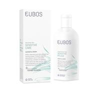 DUCHA & CREMA DE EUBOS CUIDADO SENSIBLE: la loción de lavado que cuida en la ducha | Para pieles sensibles | Con agua termal que calma la piel | Vegana | 200ml