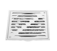 Ducha Cuadrada Drenaje del Piso Baño De Azulejos Inserción Drainer del Piso con Colador Extraíble Tapa Acabado Cromado Anti-Obstrucción para Cocina, Baño, Garaje y Sótano(150 * 150mm)