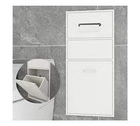 Ducha de acero inoxidable de alta calidad, pared flexible rt para baño, 65 x 30 x 14 cm, diseño blanco Slish para Sto & Nizat, ideal para baños modernos