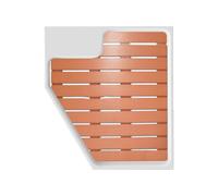 Ducha De Camping Al Aire Libre, Kit De Ducha For RV, Portátil For El Hogar, Con Desagüe, Adecuada For RV, Remolque De Viaje, Interior,Adecuada For Baño Moderno(White+Teak)