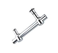 Ducha de la manija de puerta ajustable Distancia del agujero del baño de cristal de la puerta Barra de sujeción de empujar y tirar de manejar conjuntos, 304 Mango de acero inoxidable Puerta Pequeña