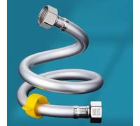 ducha de manguera, Conector de manguera de suministro de agua for grifo de lavadora, lavavajillas, tuerca de acero inoxidable de cobre de 20 a 200 cm.(Stainless Steel Nut,20 cm)