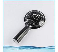 Ducha de mano de mano, cabezal de ducha, ducha de mano LED, rociador de ducha LED de mano con pantalla digital de temperatura, cambio de 3 colores, cabezal de ducha de agua