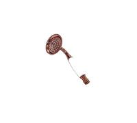 Ducha de Mano Superior Lluvia caída clásica Superior cerámica Porcelana plástico Mate Negro Oro Rosa Brillo Cromo Lluvia caída para baño (Color: HS0030RG-86)