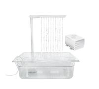 Ducha de pájaro automática - Agua circulante de baño, presión ajustable Juego de bañera de pájaro del amor con bomba | para periquito gris africano Falkparquito práctico loro gris tiene saludable