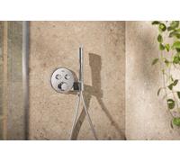 Ducha empotrada termostático grohe smartcontrol cromo brillo redonda. rociador a pared 26 cm antical 2 vías