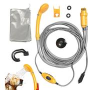 Ducha Exterior - 12 Voltios, Eléctrica, Portátil, Multifuncional | Set De Lavado Exterior Para Vehículos - para Baño de Mascotas, Motocicleta, , Lavado Coches, Senderismo, Viaje por Carretera, Camping