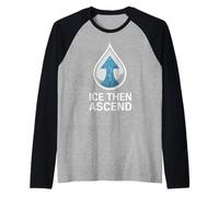 Ducha Fría Dureza Mental Exposición Fría Biohacker Mañana Camiseta Manga Raglan