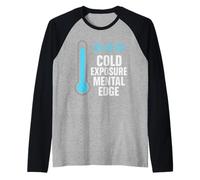 Ducha Fría Dureza Mental Exposición Fría Biohacker Mañana Camiseta Manga Raglan