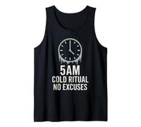 Ducha Fría Dureza Mental Exposición Fría Biohacker Mañana Camiseta sin Mangas