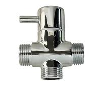 Ducha G1/2 de cobre, adaptador en T, válvula desviadora, separador de agua de grifo de 3 vías, convertidor de cabezal de ducha for accesorios de baño