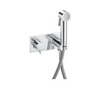 Ducha Higiénica de Bidet Embellecedor de Forma Cuadrado Latón Be Fresh Cromo Roca