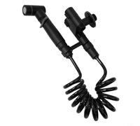 Ducha higiénica para inodoro bidé mini interruptor de compañero de inodoro doble control presión ajustable para toda la familia (negro)