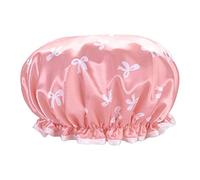 ducha impermeable - Cubierta elástica para cabezal baño con doble capa - Cubierta para la cabeza a prueba polvo para adultos con lazo, cuidado facial engrosado para Onlynery