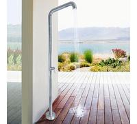Ducha independiente para exteriores con cabezal de ducha de lluvia, sistema de columna de ducha de acero inoxidable para patio, jardín, piscina, playa