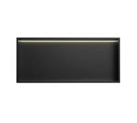 Ducha LED con tiras de luz, estante de acero inoxidable de 4000 K, iluminación LED para un ambiente mejorado, decoración moderna de baño, diseño impermeable y duradero