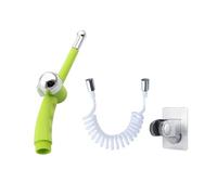 Ducha Limpia Cuerpo Mujer Lavadora Pistola Rociadora Cabeza Inodoro Descarga Inferior Anal Implemento Cabezal de Ducha Bidé Set(Green color set)