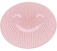 Ducha Limpiador para Fregar los pies Masajeador de pies Exfoliante SPA para ducharse, Lavar Los Pies Artefacto Perezoso, Cojín De Masaje Suave para Pies con Ventosa (Rosa)