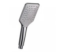 Ducha manual de diseño HSK AquaSwitch Softcube, con manguera de ducha, plateada, 1180076