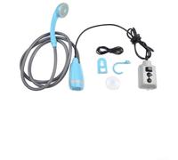 Ducha móvil de camping recargable por USB, 12 V CC, kit de lavado de coche para senderismo, viajes, limpieza de mascotas, batería de 2200 mAh, manguera de 2 m (solo ducha)
