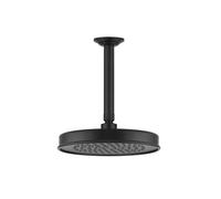 Ducha mural antical Gessi Venti20, D229mm, con articulación y brazo de techo 288mm, montaje en techo, 65152299, Color: Negro Mate