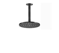 Ducha mural Gessi Inciso anticalcárea D200 mm, con articulación y brazo de techo, longitud personalizable, conexión 1/2, 58150727, Color: Latón cepillado PVD