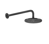 Ducha mural Gessi Inciso anticalcárea D200 mm, con junta y soporte de pared 389 mm, conexión 1/2, 58148187, Color: Bronce antiguo