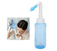 Ducha Nasal con Sal-30 X Sal de Enjuague Nasal, Enjuague Nasal de 300 Ml para Adultos Y Niños con Boquilla de 3 Orificios Y Boquilla de un Solo Orificio Neti Pot para Enjuagar la Nariz