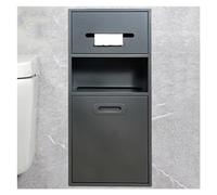 Ducha Nicho De Acero Inoxidable Abajado Ducha Nis Papelera, Estante de almacenamiento de champú incorporado para almacenamiento de baño/champú/artículos de tocador,Gray-30x67x14cm/11.81x26.37x5.51in