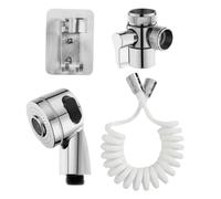 Ducha para fregadero con adaptador para grifo | Juego de conexión de spray manual para fregadero de cocina | Juego adaptador de manguera de ducha de cabeza fija | para habitación de aseo de animales