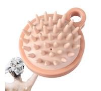 Ducha para fregar la cabeza - Cepillo masajeador con champú, masajeador del cuero cabelludo Cepillo para el cabello para fregar en seco y húmedo con cerdas de silicona - Suministros de ducha para el c