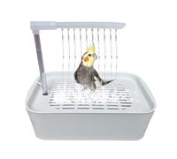 Ducha para pájaros de compañía - eléctrica, limpiador único con control USB | accesorio de lavado automático de plumas de gran para pequeñas y medianas razas, aseo Quot