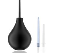 Ducha para sexo anal, entrada anal, entrada de limpieza intestinal 224ML, lavado, kit de entrada de 3 boquillas de silicona médica