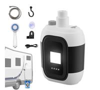 Ducha portátil al aire libre: kit de bomba de agua recargable USB, diseño de luz LED incorporado, herramienta de limpieza de camping, de lavado de operación simple | Equipo de ducha