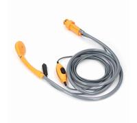 Ducha portátil, kit de ducha montado en vehículo eléctrico portátil de 36 W con flujo de agua ajustable, para camping, viajes, senderismo, lavado de coches, baño para mascotas