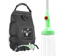 Ducha portátil para acampar - 5 galones 20L Solar Camping Shower Bag | Manguera extraíble y encendido apagado cabeza de ducha para calefacción y lavado al aire libre | Ducha solar para acampar |
