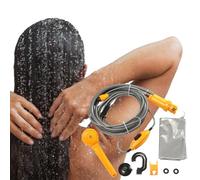 Ducha portátil para Campamento al Aire Libre, Bomba de Ducha eléctrica de 12 V, Kit de de Agua para Viajes, Lavado de Coche, Senderismo, riego de Plantas con Flores, Accesorios de Camping