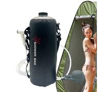 Ducha Portátil para Camping | Ducha Solar Portátil para Senderismo,Kit de 12 litros con Calentamiento Solar, Manguera Extraíble y Cabezal para Playa, Excursiones, Senderismo y Viajes