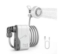 Ducha Portátil para Camping FLEXTAIL, sin Caja, Bomba de Ducha Eléctrica, Impermeable IPX7, para Ducha al Aire Libre, Lavado de Autos, Lavado de Platos